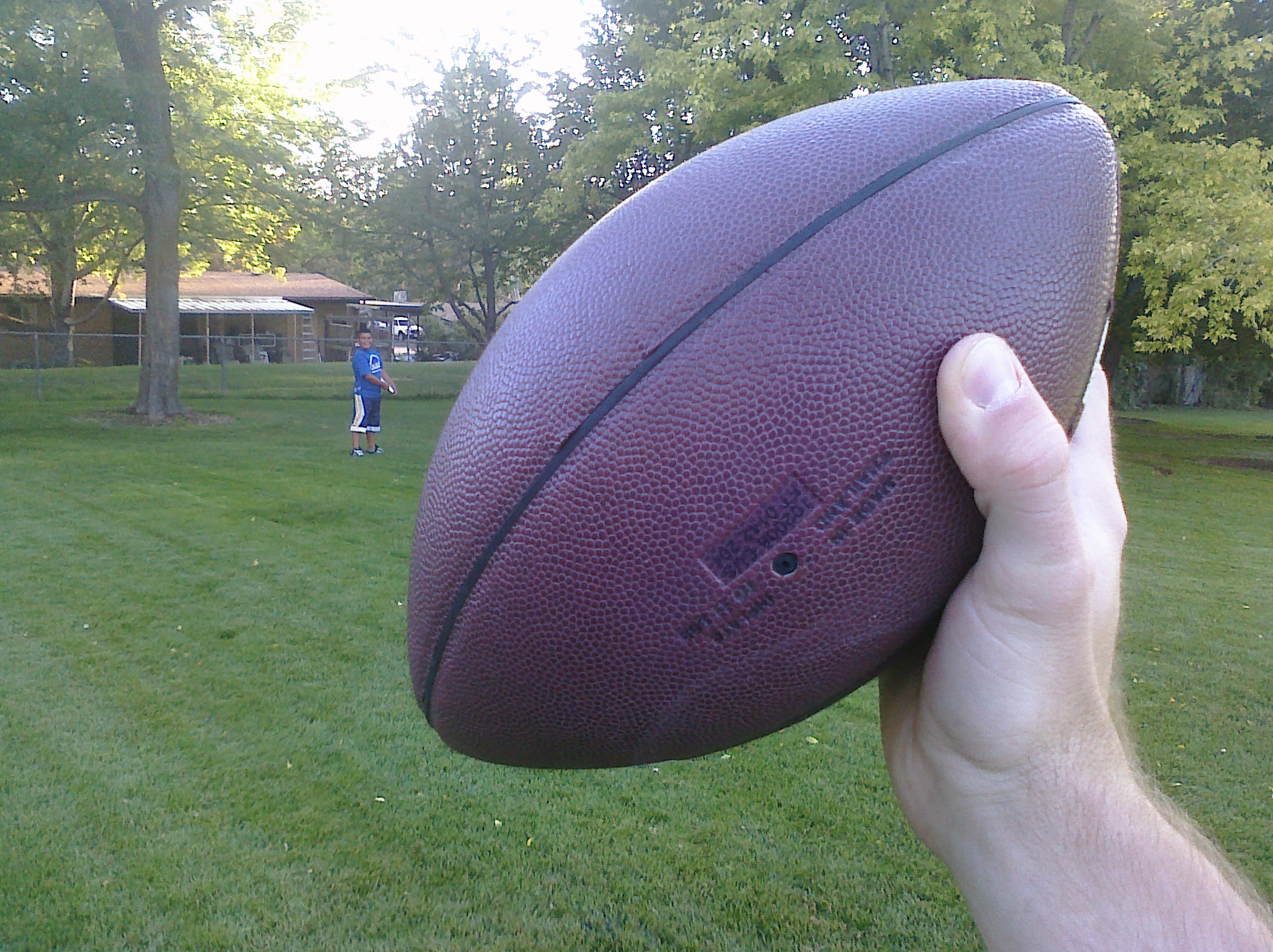 Person Throwing Football